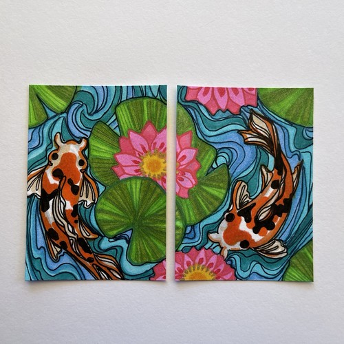 Aceo original set - set, 2,