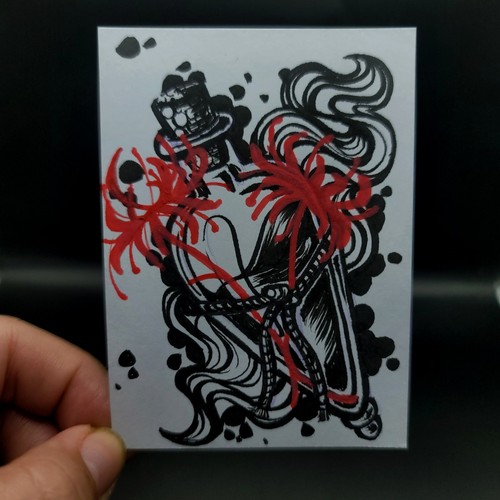 Aceo original ink - aceo, spider