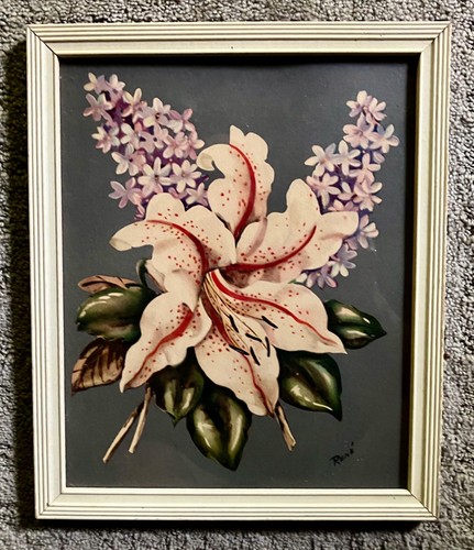 Vintage oriental lily and - vintage,